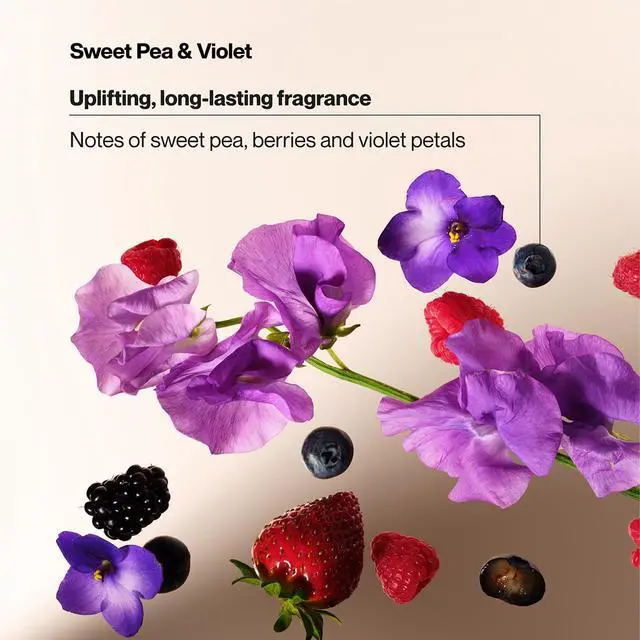 Alt view image 5 of 7 - Body Wash Variety 2-Pack, Sweet Pea & Violet + Wild Cherry Blossom Gentle Body Washes with Floral Blend Oil Essence, 18 Oz Ea