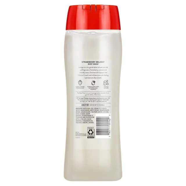 Alt view image 5 of 7 - Strawberry Delight Uplifting Body Wash, Formulated with Glycerin and Vitamin E for Hydrating and Gently Cleansing Skin, 18 FL OZ, 6 Pack