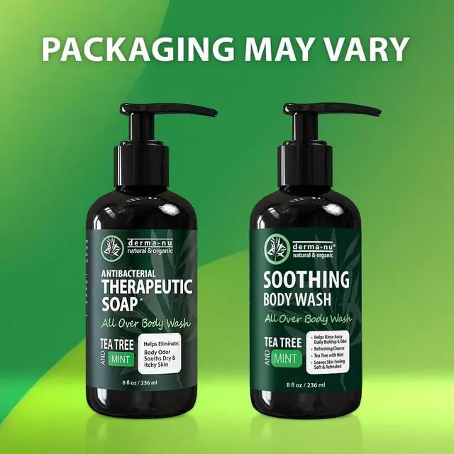 Alt view image 2 of 6 - Tea Tree Oil Body Wash with Eucalyptus & Mint - Purifying Deep Cleansing Shower Gel | Odor Control Body & Foot Wash | Active Men & Women | All Skin Types | Sulfate & Paraben Free - 8oz