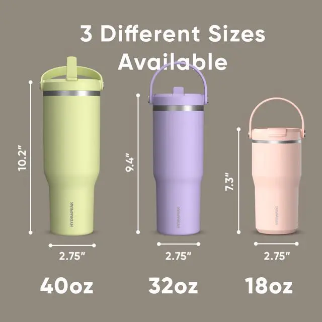 Alt view image 3 of 5 - Nomad 32oz Insulated Stainless Steel Travel Tumbler with Handle & Straw Lid, Leakproof, Cupholder Friendly, Keeps Drinks Cold 24 Hours, Reusable Bottle for Daily Hydration (ST-Latte)
