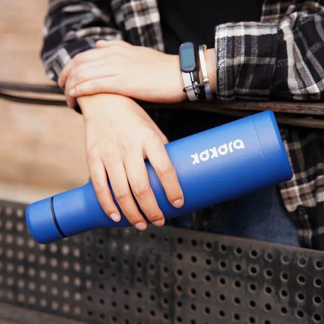 Alt view image 4 of 5 - 17oz Skinny Insulated Water Bottle, Stainless Steel Flask