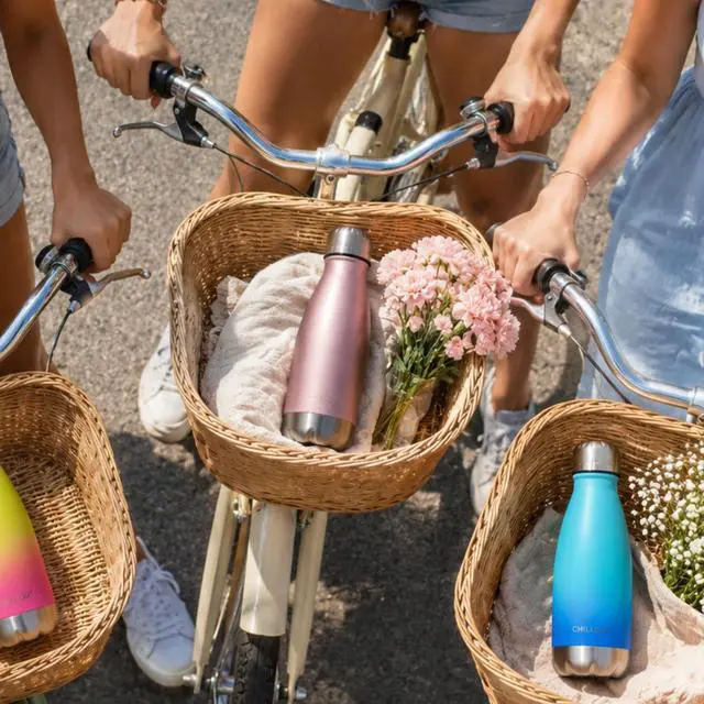 Alt view image 6 of 7 - Stainless Steel Water Bottle for Kids School: 12 oz Double Wall Insulated Cola Bottle Shape for Cold and Warm Drinks, BPA Free Metal Sports Bottle for Boys, Girls & Women