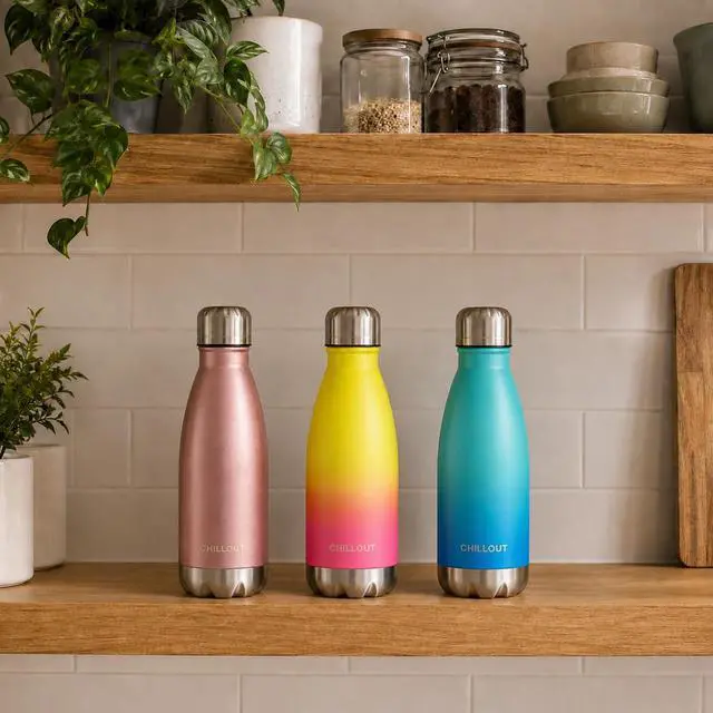 Alt view image 7 of 7 - Stainless Steel Water Bottle for Kids School: 12 oz Double Wall Insulated Cola Bottle Shape for Cold and Warm Drinks, BPA Free Metal Sports Bottle for Boys, Girls & Women