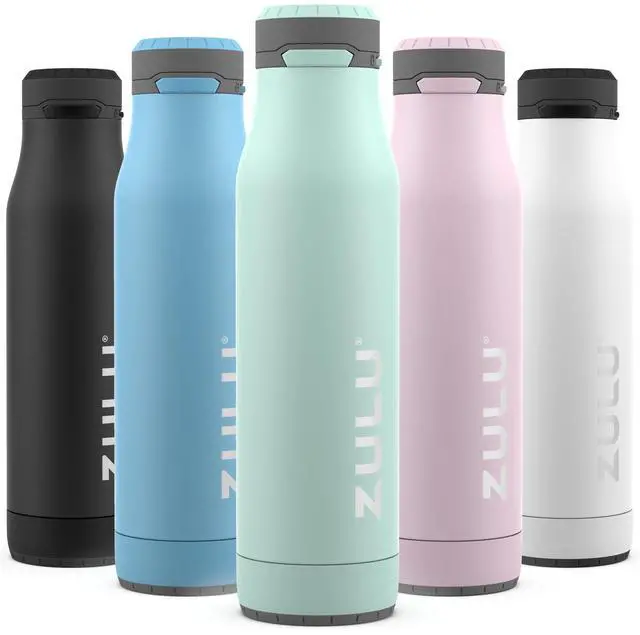 Main image of Ace 24oz Vacuum Insulated Stainless Steel Water Bottle with Chug Spout | Leak-Proof Locking Lid and Removable Base |Reusable Bottle for Cycling Sports Gym Travel Bicycle Bottle Cage | Yucca