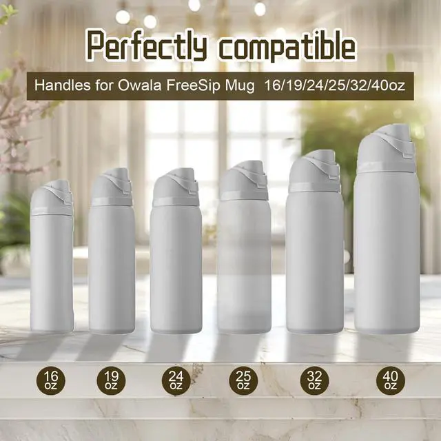 Alt view image 3 of 7 - 2pcs Handles for Owala FreeSip 24oz 32oz