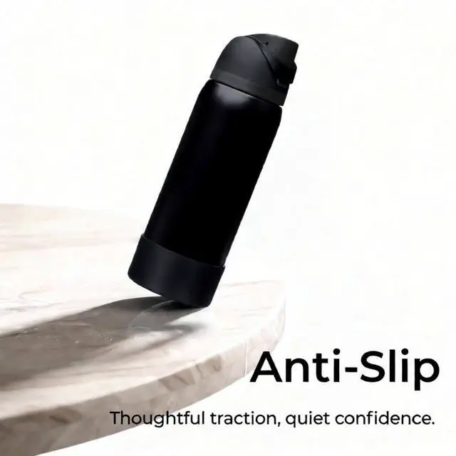Alt view image 7 of 7 - Black Cherry Charm & 2PCS Silicone Boot for Owala 30oz & 40oz FreeSip Sway Bottles & Tumblers, Cute Water Bottles Accessories for Owala All Series Set (Midnight Beats, Insulated 32oz)