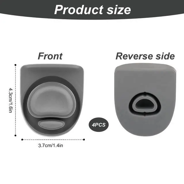 Alt view image 2 of 6 - 4pcs Replacement Stopper Compatible with Owala FreeSip 24oz 32oz, Water Bottle Top Lid Gasket for Owala 16/19/24/32/40oz Seal Bottle Cap Mouth Stopper Part Silicone Plug Accessories BPA-Free (Gray)