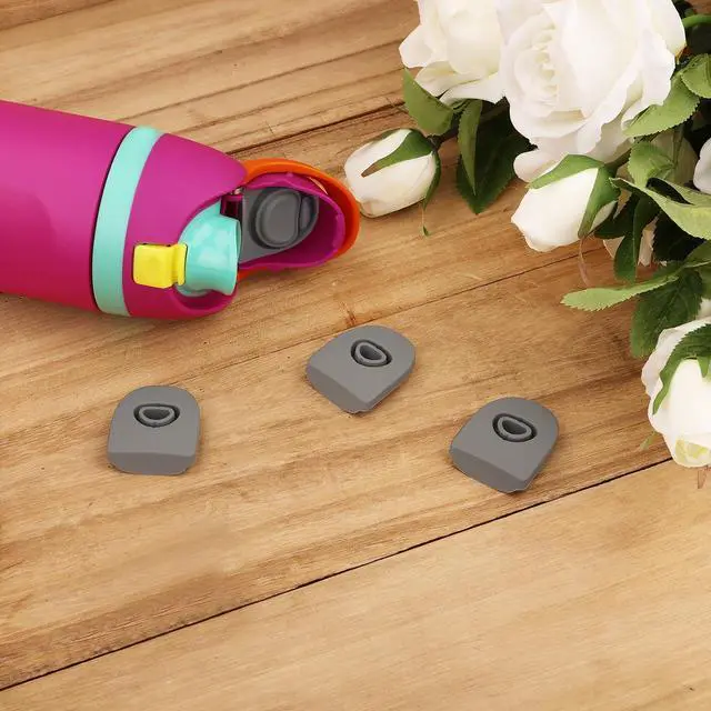 Alt view image 6 of 6 - 4pcs Replacement Stopper Compatible with Owala FreeSip 24oz 32oz, Water Bottle Top Lid Gasket for Owala 16/19/24/32/40oz Seal Bottle Cap Mouth Stopper Part Silicone Plug Accessories BPA-Free (Gray)