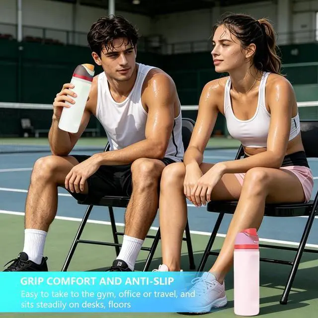 Alt view image 5 of 6 - Silicone Water Bottle Boot, for Owala Water Bottle 24 oz Accessories, Protective Anti-Scratch & Anti-Dent No Noise Sleeve Cover for FreeSip Water Bottles (Translucent)