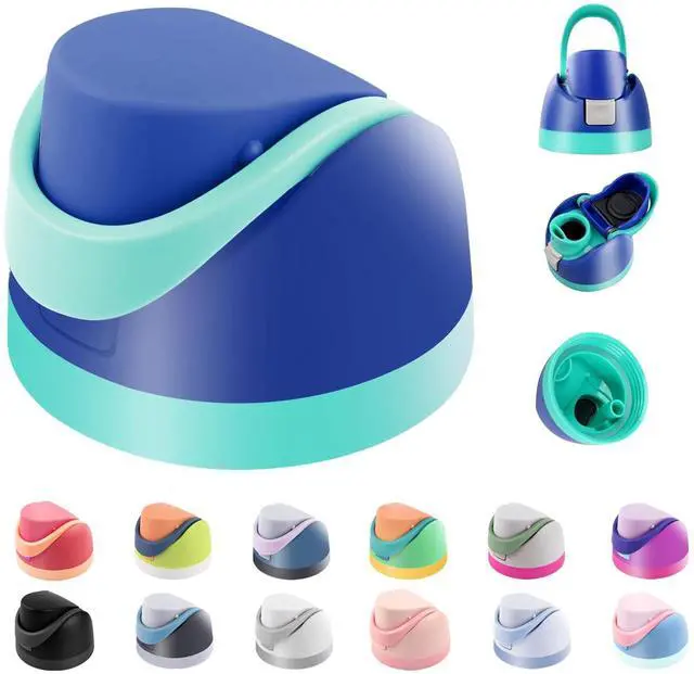 Main image of Replacement Lid for Owala Freesip, Compatible with Owala Cup 16oz 24oz 32oz 40oz,One Button Water Bottle Top Replacement Cap, Leakproof Lids AccessoryBPA-Free (Dark Blue)