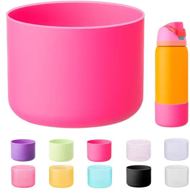 Main image of Silicone Water Bottle Boot for Owala 32 oz, Anti-Slip Protective Sleeve Bottom for Owala 32oz FreeSip/Twist/Flip Insulated Water Bottle(Rose Red)