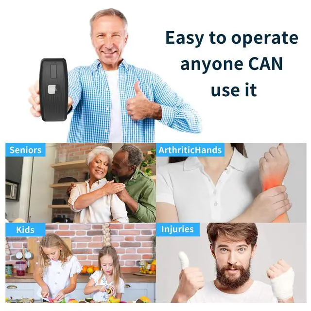 Alt view image 5 of 7 - Electric Can Opener with LED Display, USB Rechargeable Electric Can Opener for Seniors & Arthritis, One-Touch Automatic Can Opener, Hands-Free, Smooth Edge, Compact, Cordless