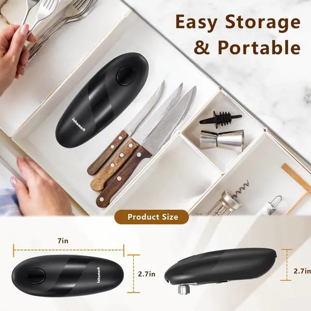 Alt view image 7 of 7 - Electric Can Opener Smooth Edge