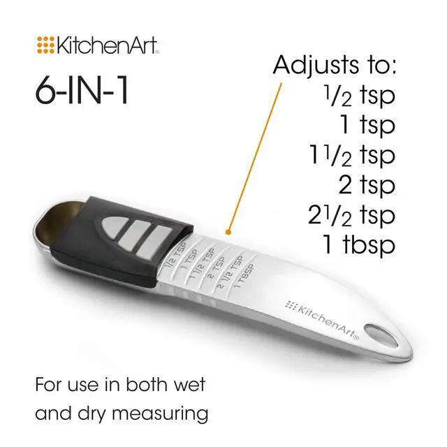 Alt view image 6 of 6 - Stainless Steel Pro Adjust-A-Tablespoon, Adjustable Tablespoon