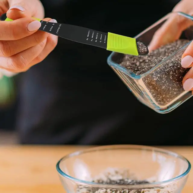Alt view image 6 of 6 - Adjustable Measuring Spoon, 9-in-1 Teaspoon & Tablespoon, Sliding