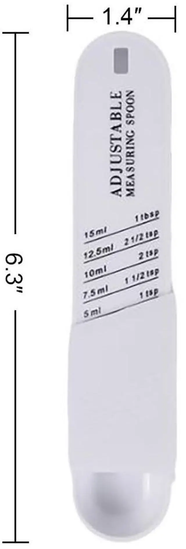 Alt view image 3 of 5 - Adjustable Measuring Spoon with 5 Scales in One,1tsp, 1 1/2tsp, 2tsp, 2 1/2tsp, and 1 tbsp,Kitchen Measurements for Baking Cooking