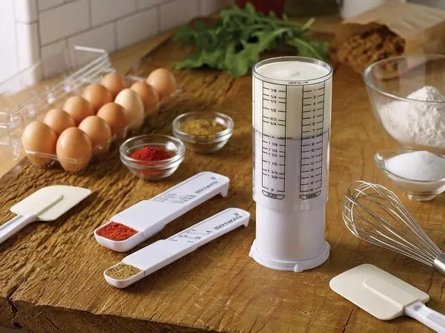 Alt view image 4 of 7 - Adjustable Measuring Tool Set, Includes Adjustable Teaspoon, Tablespoon, and 2 Cup Measuring Cup