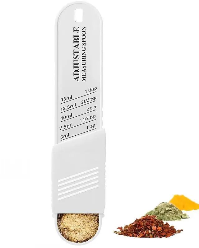 Main image of Adjustable Measuring Spoon for Dry and LiquidWhite