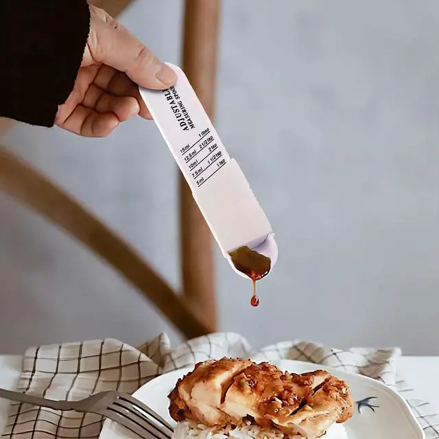 Alt view image 5 of 7 - Adjustable Measuring Spoon for Dry and LiquidWhite