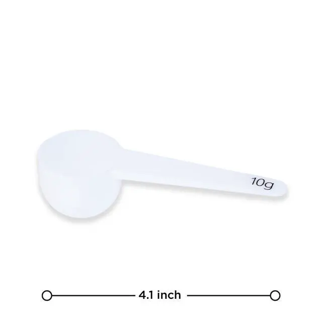 Alt view image 7 of 7 - Measure spoons | measuring spoons set of 6 | exact dosing 3 gram scoop, 5 gram scoop, 7,5g, 10g, 15g, 30g | kitchen measuring set for powder and liquids | plastic medicine spoon and cups