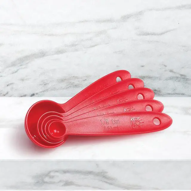 Alt view image 4 of 6 - Baking Company Lightweight Measuring Spoons, BPA- And PFAS-Free, 5-Piece Set, Precision Measures, For Baking And Cooking