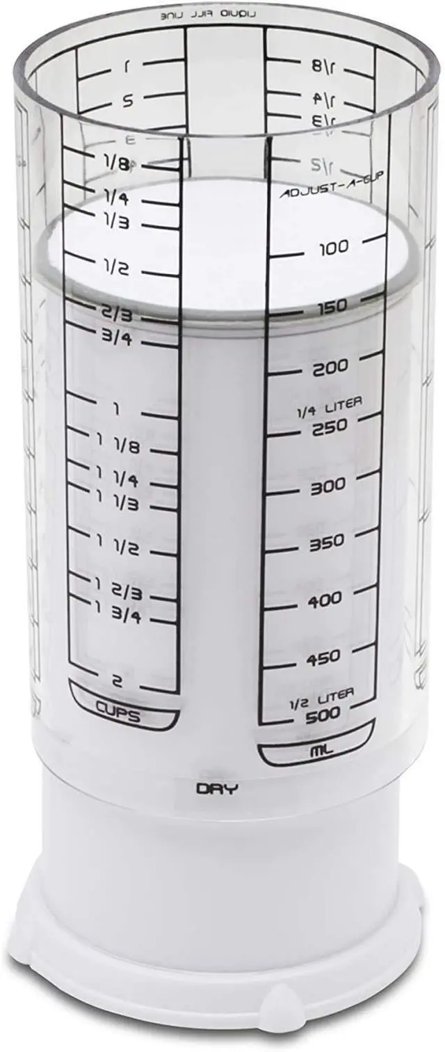 Alt view image 2 of 4 - 23401 2 Cup Adjust-A-Cup, Plastic, White