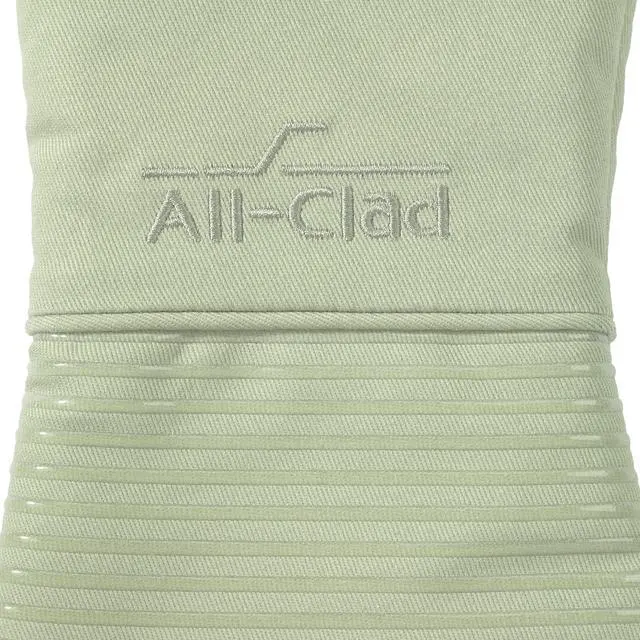 Alt view image 2 of 7 - Extra Long Silicone Oven Mitts Heat Resistant 500 Degrees, 1 Pack, 14"x7" Fennel, Kitchen Textiles