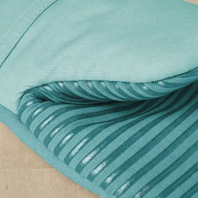 Alt view image 3 of 7 - Beacon Two-Tone Non-Slip Mini Oven Mitt Set, Aqua Sky, 5.5"x8", 2 Piece