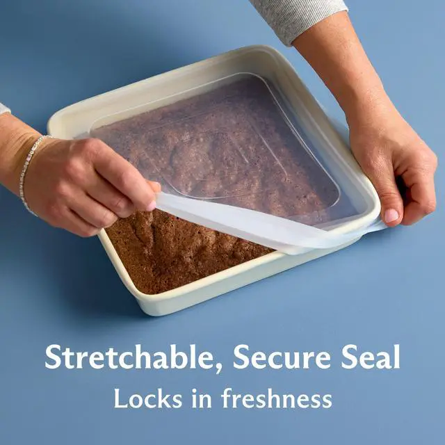 Alt view image 3 of 7 - Reusable Silicone Square Stretch Lid, Food Cover for 8x8 inch Pans