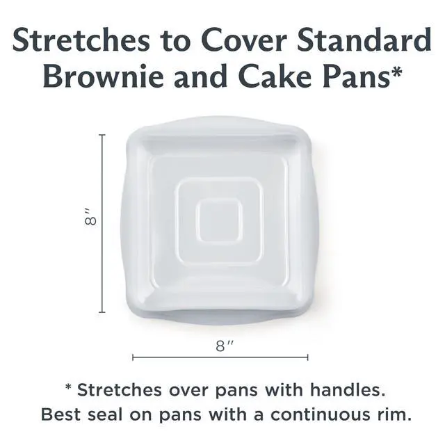 Alt view image 4 of 7 - Reusable Silicone Square Stretch Lid, Food Cover for 8x8 inch Pans