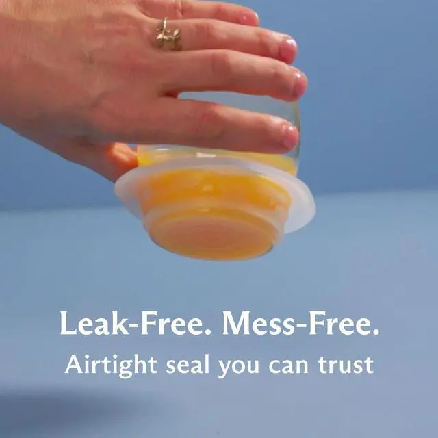 Alt view image 3 of 7 - Premium Reusable Silicone Stretch Lids, Clear, 3-Pack, Small