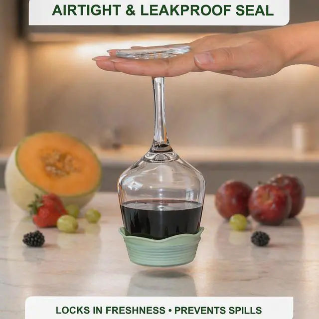 Alt view image 7 of 7 - Silicone Stretch Lids 6 PCS Airtight Reusable Food Covers for Bowls & Containers, Multi Size Flexible Silicone Lids, Leak Proof, BPA Free, Microwave Dishwasher & Freezer Safe
