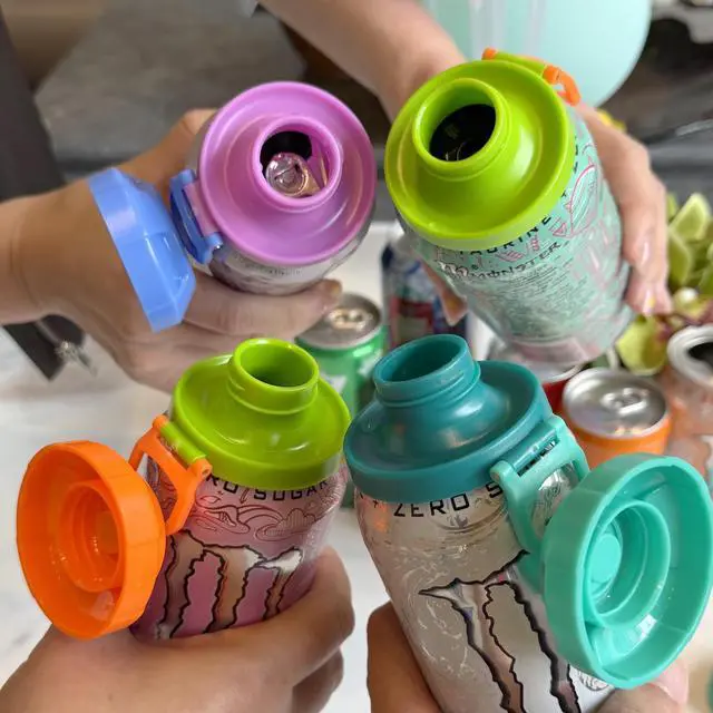 Alt view image 5 of 7 - ORIGINAL CREATOR - 4 Pack Magnetic Soda Can Lids Reusable Airtight Can Covers, BPA-Free, Easy to Use, Keep Drinks Fresh & Bug/Dust Free, Fits Standard Cans, Great for BBQ, Beach & Party.