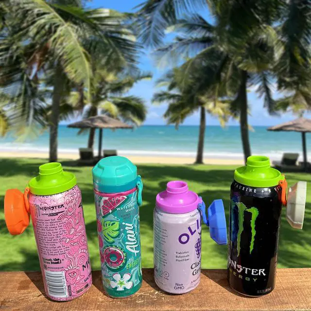 Alt view image 3 of 7 - ORIGINAL CREATOR - 4 Pack Magnetic Soda Can Lids Reusable Airtight Can Covers, BPA-Free, Easy to Use, Keep Drinks Fresh & Bug/Dust Free, Fits Standard Cans, Great for BBQ, Beach & Party.