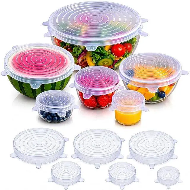 Main image of 6-Pack Silicone Stretch Lids Set Premium Reusable Leakproof Food Covers for Bowls, Cups, Jars & Containers | BPA-Free Flexible Kitchen Storage Solution