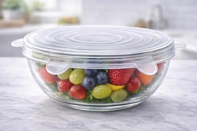Alt view image 6 of 7 - Reusable Silicone Food Covers 12-Pack Round & Rectangular Lids | BPA-Free, Eco-Friendly, Airtight Seal for Bowls, Containers & Fruits | Microwave & Dishwasher Safe