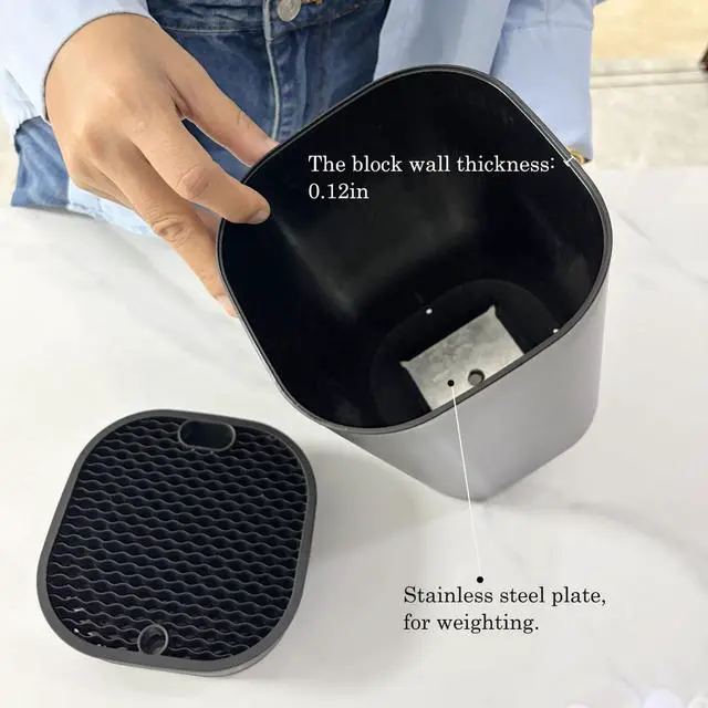 Alt view image 4 of 7 - Knife Block with Scissors & Sharpening Rod Slots for Countertop