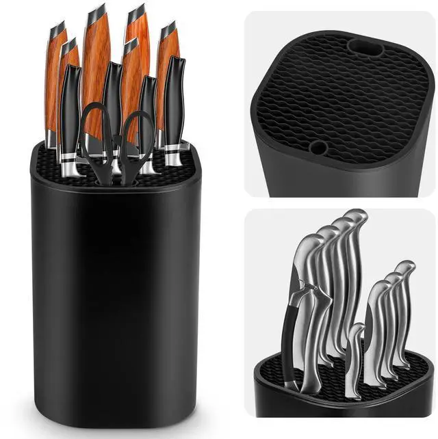 Main image of Knife Block Without Knives, 2 in 1 Detachable Kitchen Knife Holder