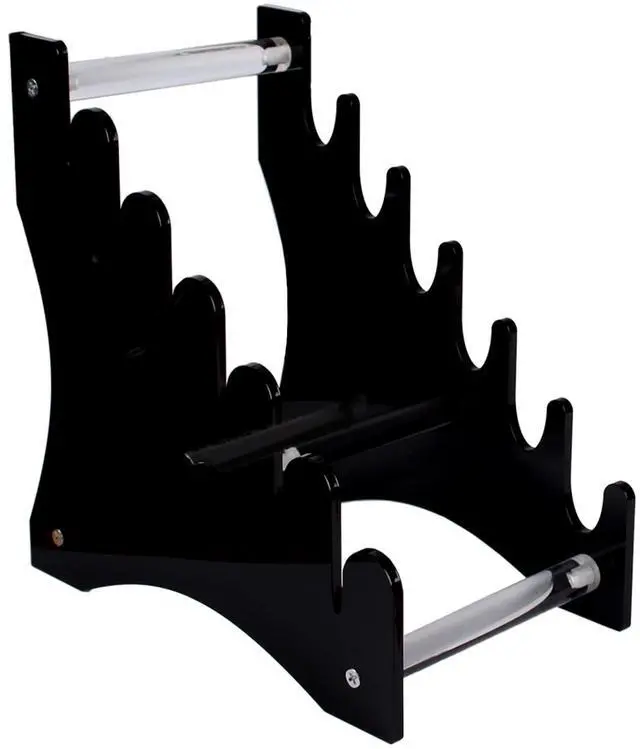 Main image of Knife Display Stand,Knife Holder Knife Storage Rack Acrylic Knife Display Case for display collectible knives (Black)