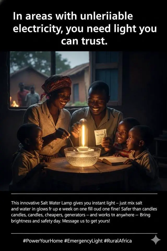 Alt view image 3 of 7 - Saltwater Camping Candle Lantern, Water and Salt Powered, up to 180 Hours per Activation, for Camping, Hiking, Fishing