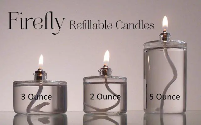Alt view image 3 of 7 - Refillable Glass Oil Candle - 2 oz Indoor/Outdoor