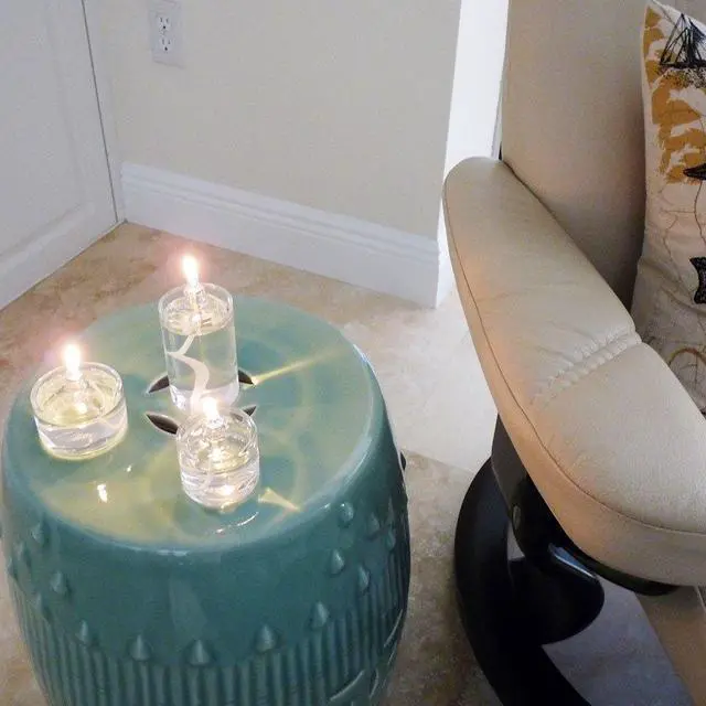 Alt view image 4 of 7 - Refillable Glass Oil Candle - 2 oz Indoor/Outdoor