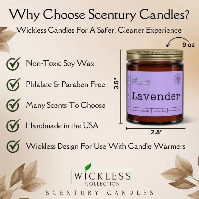 Alt view image 5 of 7 - Wickless Cactus Blossom Scented Candles for Candle Warmer Lamp, Many Scents to Choose, 100% Non-Toxic Soy Wax, Scented Candle Melts for Warming Plate, Handmade in The USA (Aloha)