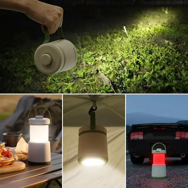 Alt view image 7 of 7 - LED Camping Lantern Rechargeable, 800LM, 230Hours Runtime, 5 Modes Camping Light with Red Light, IPX4 Waterproof Lantern Flashlight for Hurricane,Emergency,Power Outages,Home,Hiking