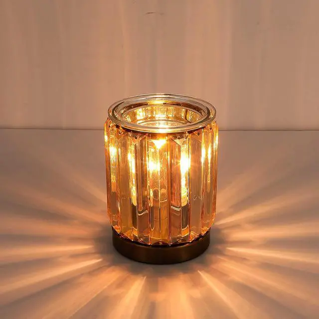 Alt view image 3 of 7 - Melting Heater Electric Burning Wax Burner Electric Essential Oil Warmer Incense Wax Melt Warmer Night Light Aroma Decorative Lamp for Gifts & Decor(Golden)