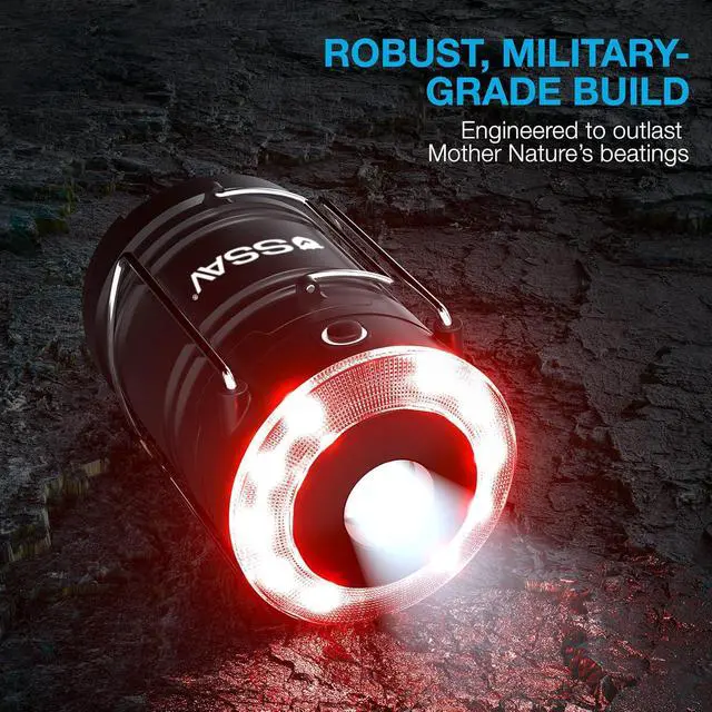 Alt view image 6 of 6 - 2 Pack LED Camping Lantern Flashlight, LED Lanterns, Suitable Survival Kits for Hurricane, Emergency Light for Storm, Outages, Outdoor Portable Lanterns | Batteries Included