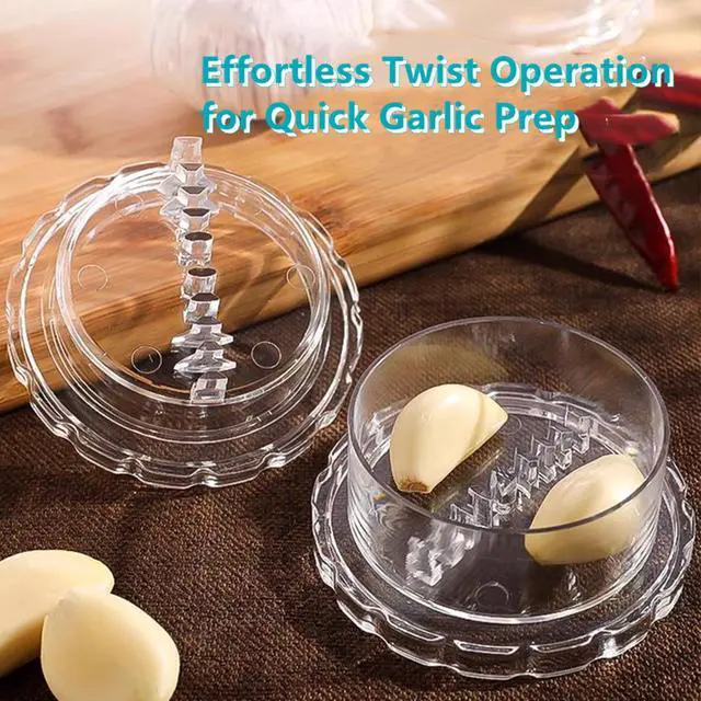 Alt view image 3 of 7 - 2 Pcs Manual Garlic Twister Masher - Multi-Functional Mincer Grinder for Garlic Onion Ginger Herbs Nuts Impact Resistant Kitchen Gadget