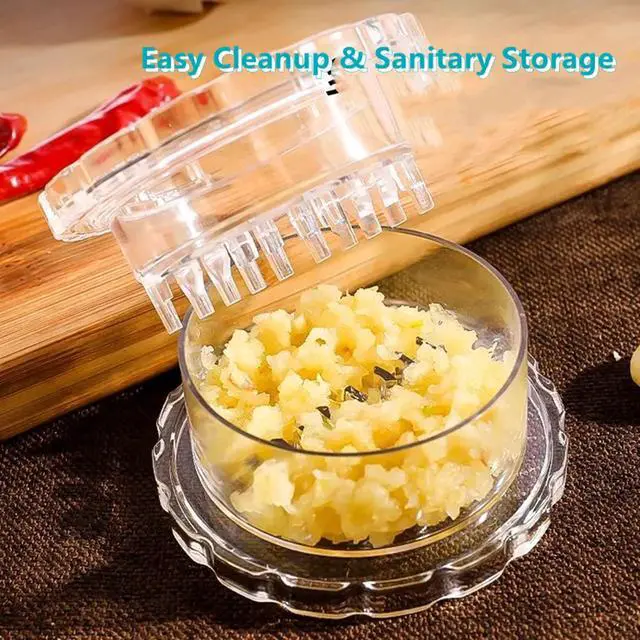 Alt view image 4 of 7 - 2 Pcs Manual Garlic Twister Masher - Multi-Functional Mincer Grinder for Garlic Onion Ginger Herbs Nuts Impact Resistant Kitchen Gadget
