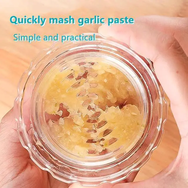 Alt view image 5 of 7 - 2 Pcs Manual Garlic Twister Masher - Multi-Functional Mincer Grinder for Garlic Onion Ginger Herbs Nuts Impact Resistant Kitchen Gadget