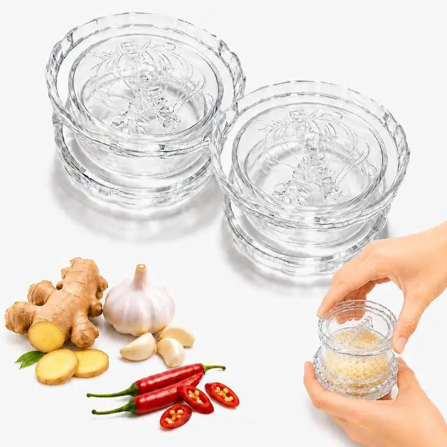 Main image of Manual Garlic Twister Mincer Tool, Garlic Chopper, Garlic Crusher & Garlic Press Alternative for Garlic, Ginger, Onion, Herbs and Nuts, Hand Twist Food Prep Tool, Manual Kitchen Gadget2PCS